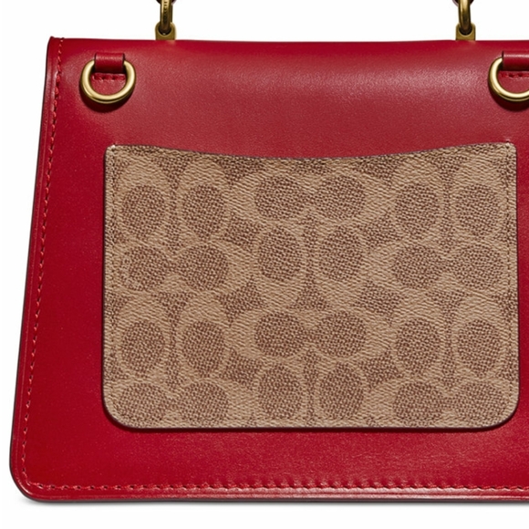 COACH Coated Canvas Signature Parker Handle Bag - Picture 4 of 6